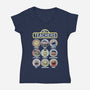 My Teachers Were Puppets-Womens-V-Neck-Tee-NMdesign