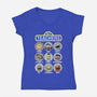 My Teachers Were Puppets-Womens-V-Neck-Tee-NMdesign