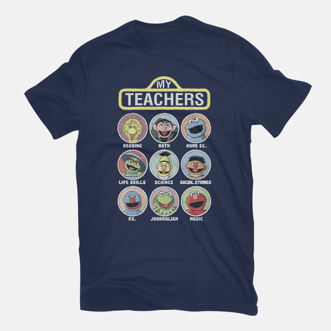 My Teachers Were Puppets-Unisex-Basic-Tee-NMdesign