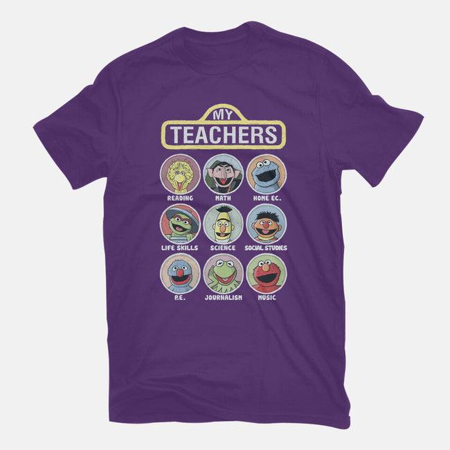 My Teachers Were Puppets-Womens-Basic-Tee-NMdesign