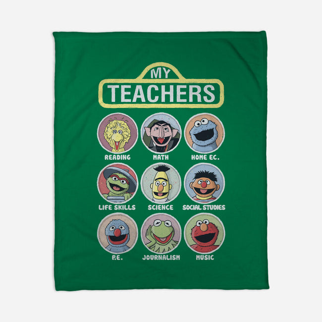 My Teachers Were Puppets-None-Fleece-Blanket-NMdesign