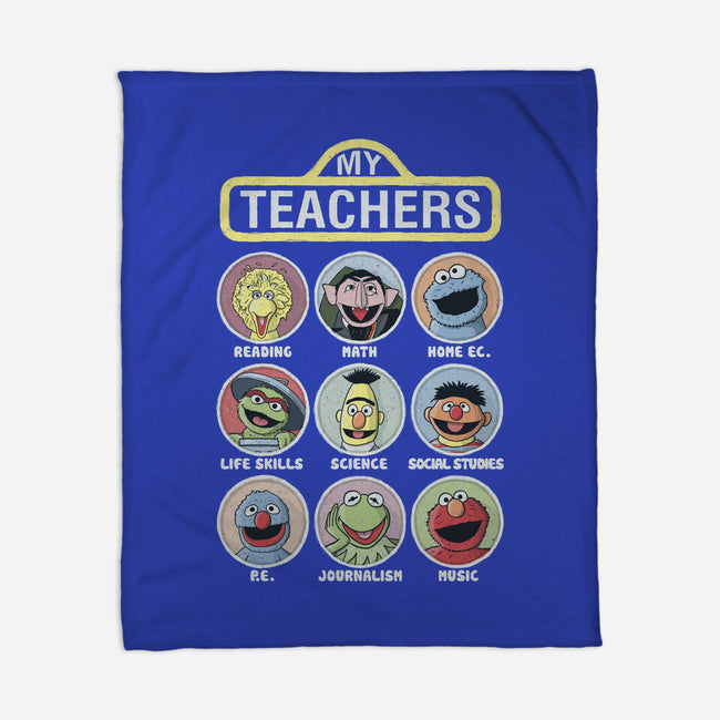 My Teachers Were Puppets-None-Fleece-Blanket-NMdesign