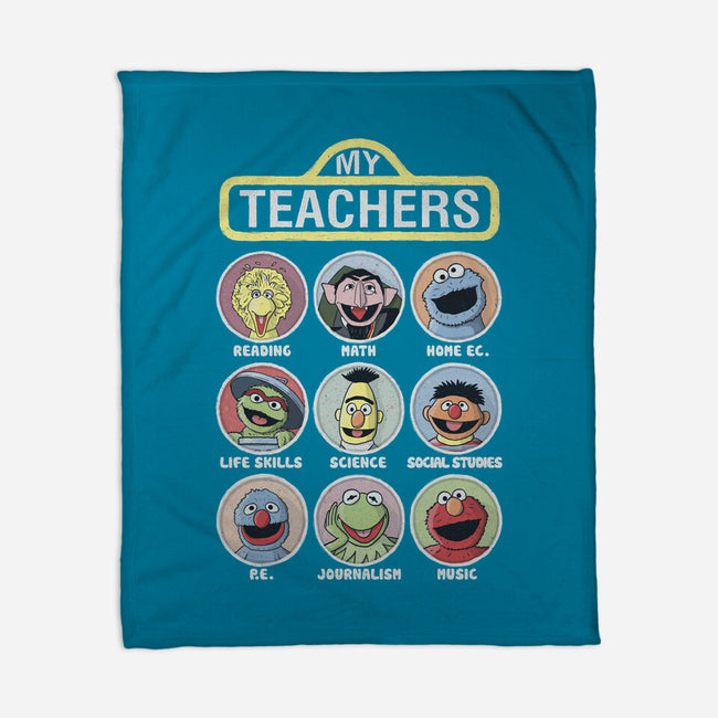 My Teachers Were Puppets-None-Fleece-Blanket-NMdesign