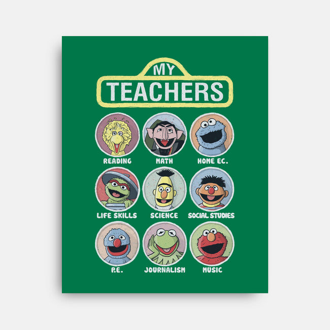 My Teachers Were Puppets-None-Stretched-Canvas-NMdesign
