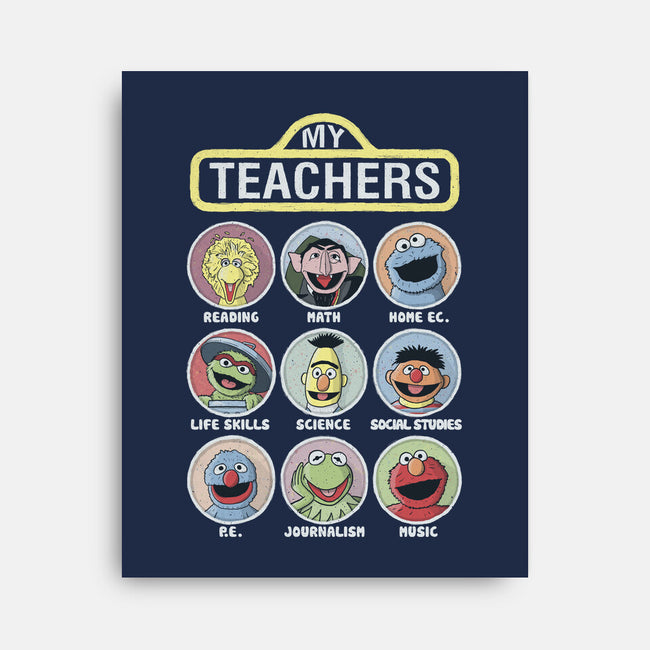 My Teachers Were Puppets-None-Stretched-Canvas-NMdesign
