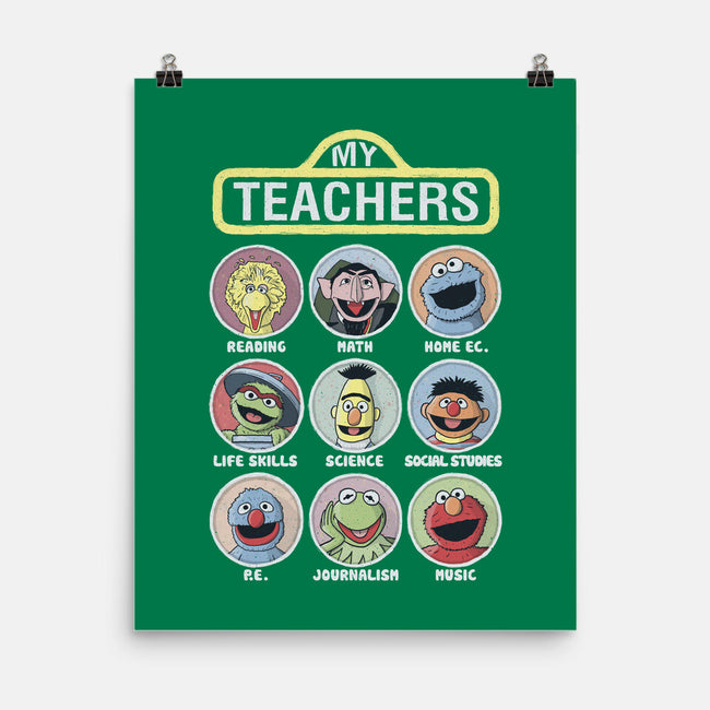 My Teachers Were Puppets-None-Matte-Poster-NMdesign
