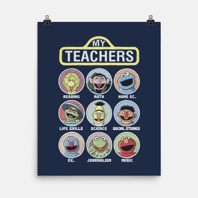 My Teachers Were Puppets-None-Matte-Poster-NMdesign