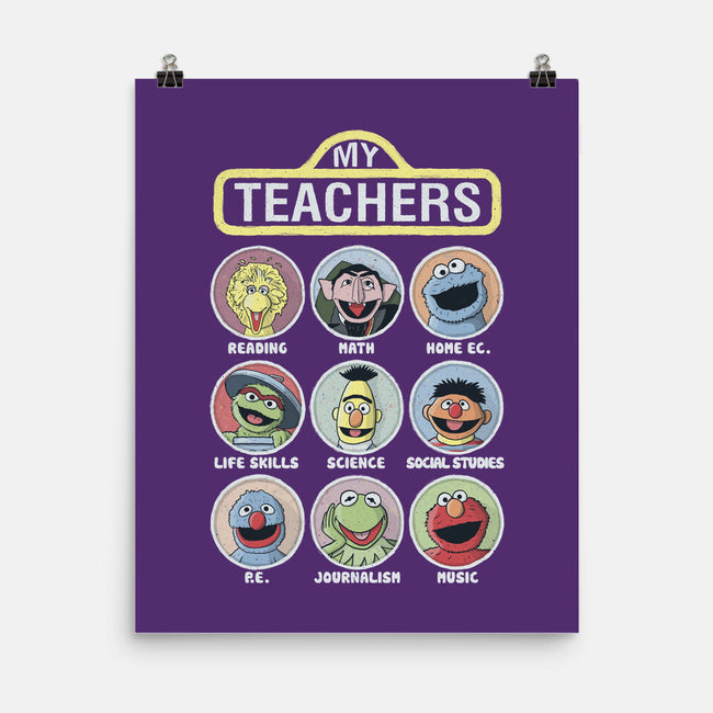 My Teachers Were Puppets-None-Matte-Poster-NMdesign