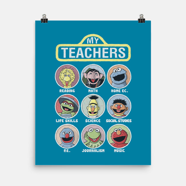 My Teachers Were Puppets-None-Matte-Poster-NMdesign