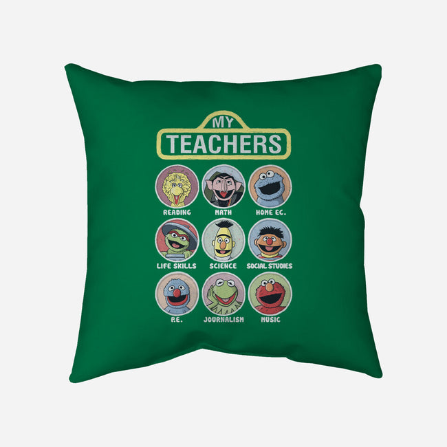 My Teachers Were Puppets-None-Removable Cover w Insert-Throw Pillow-NMdesign