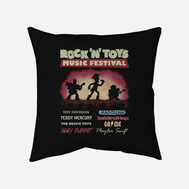Rock N Toys Music Festival-None-Removable Cover w Insert-Throw Pillow-NMdesign