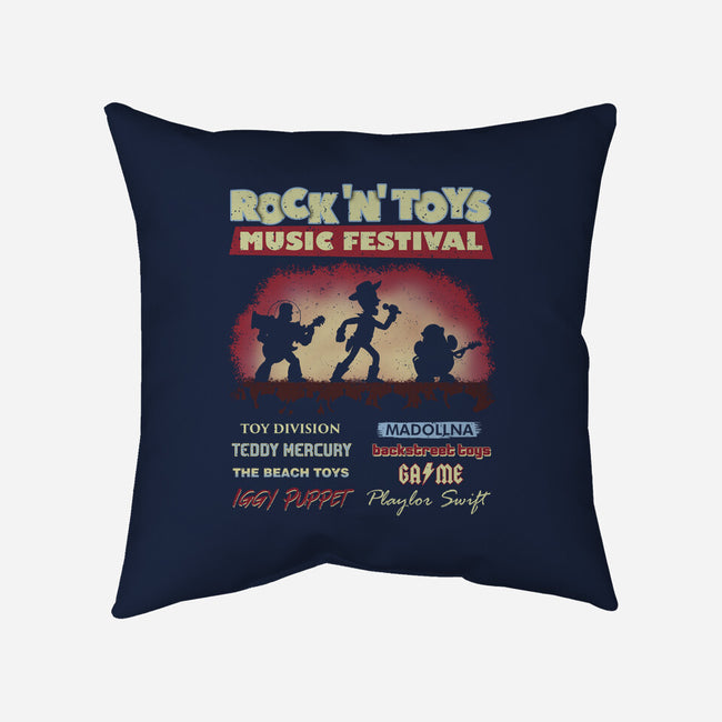 Rock N Toys Music Festival-None-Removable Cover w Insert-Throw Pillow-NMdesign