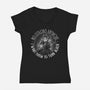 No Colors-Womens-V-Neck-Tee-teesgeex