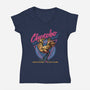 Adventure Racing Club-Womens-V-Neck-Tee-glitchygorilla