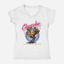 Adventure Racing Club-Womens-V-Neck-Tee-glitchygorilla