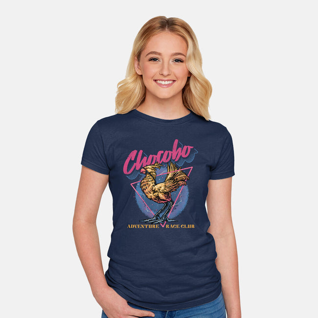 Adventure Racing Club-Womens-Fitted-Tee-glitchygorilla