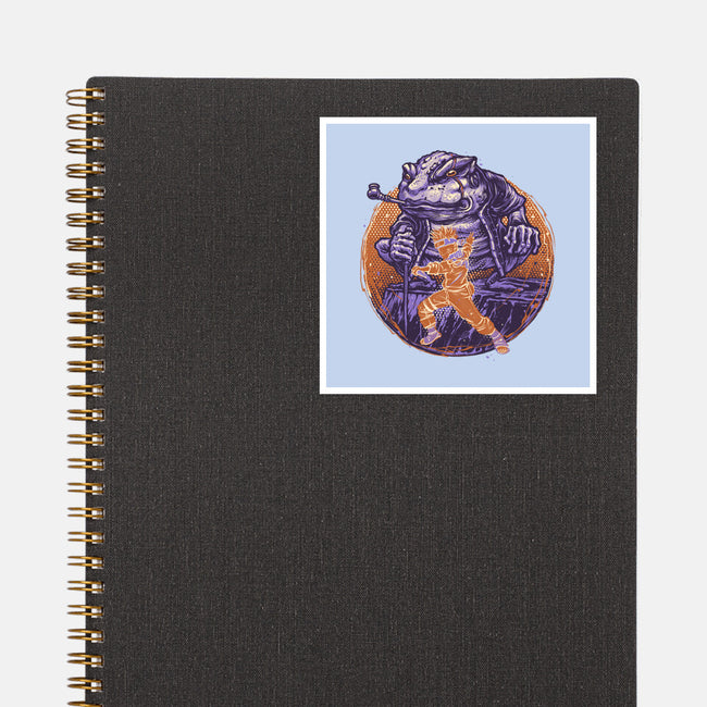 Spirit Of The Grumpy Toad-None-Glossy-Sticker-glitchygorilla
