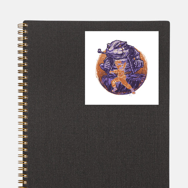 Spirit Of The Grumpy Toad-None-Glossy-Sticker-glitchygorilla
