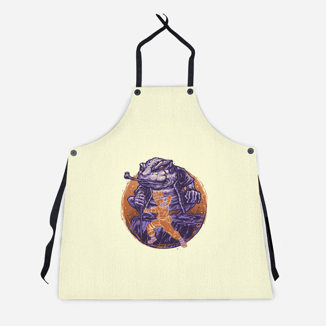 Spirit Of The Grumpy Toad-Unisex-Kitchen-Apron-glitchygorilla