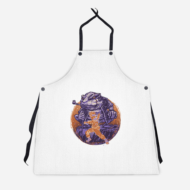 Spirit Of The Grumpy Toad-Unisex-Kitchen-Apron-glitchygorilla