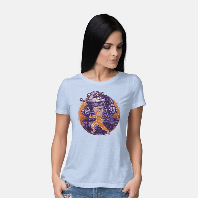 Spirit Of The Grumpy Toad-Womens-Basic-Tee-glitchygorilla