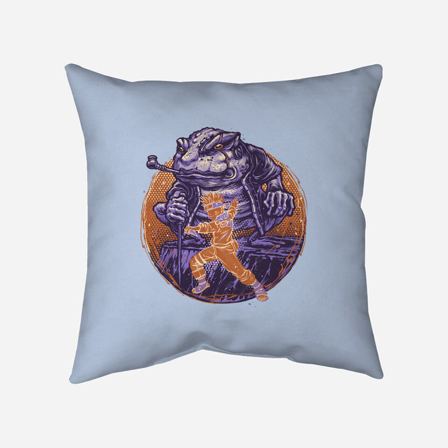 Spirit Of The Grumpy Toad-None-Removable Cover w Insert-Throw Pillow-glitchygorilla