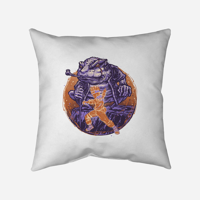Spirit Of The Grumpy Toad-None-Removable Cover w Insert-Throw Pillow-glitchygorilla
