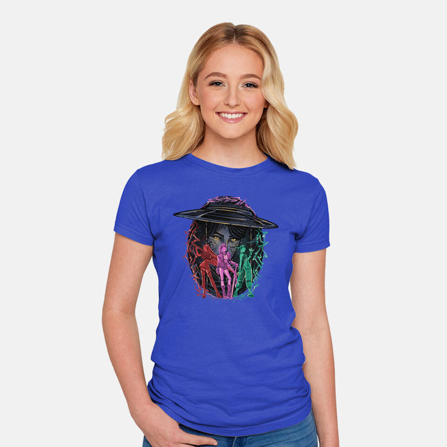 Hunt In Style-Womens-Fitted-Tee-glitchygorilla