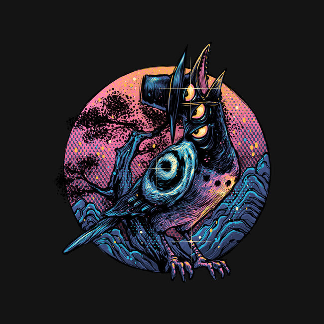 Crow From The Underworld-Unisex-Basic-Tee-glitchygorilla