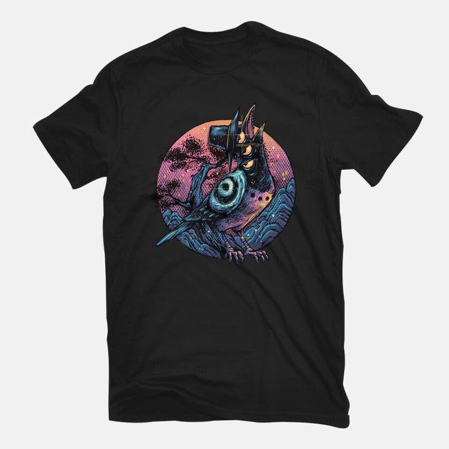 Crow From The Underworld-Unisex-Basic-Tee-glitchygorilla