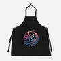 Crow From The Underworld-Unisex-Kitchen-Apron-glitchygorilla