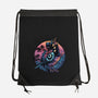 Crow From The Underworld-None-Drawstring-Bag-glitchygorilla