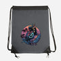 Crow From The Underworld-None-Drawstring-Bag-glitchygorilla