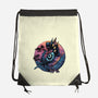 Crow From The Underworld-None-Drawstring-Bag-glitchygorilla