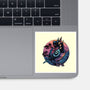 Crow From The Underworld-None-Glossy-Sticker-glitchygorilla