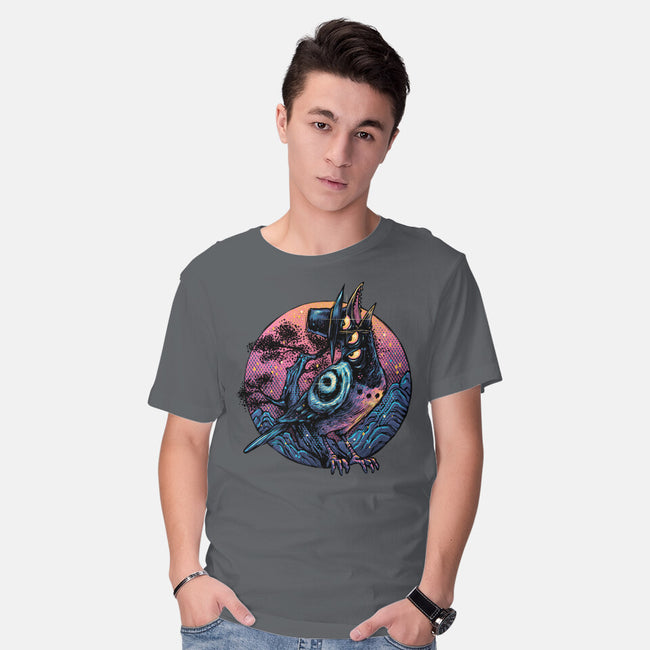 Crow From The Underworld-Mens-Basic-Tee-glitchygorilla
