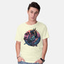 Crow From The Underworld-Mens-Basic-Tee-glitchygorilla