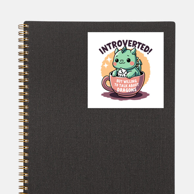 Willing To Talk About Dragons-None-Glossy-Sticker-FunkVampire