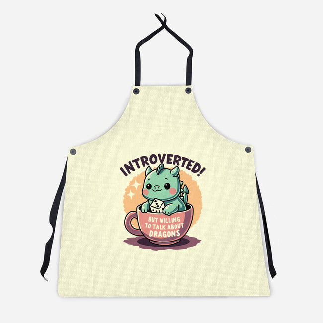 Willing To Talk About Dragons-Unisex-Kitchen-Apron-FunkVampire