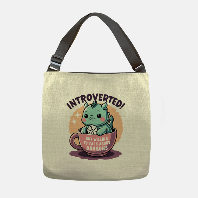 Willing To Talk About Dragons-None-Adjustable Tote-Bag-FunkVampire
