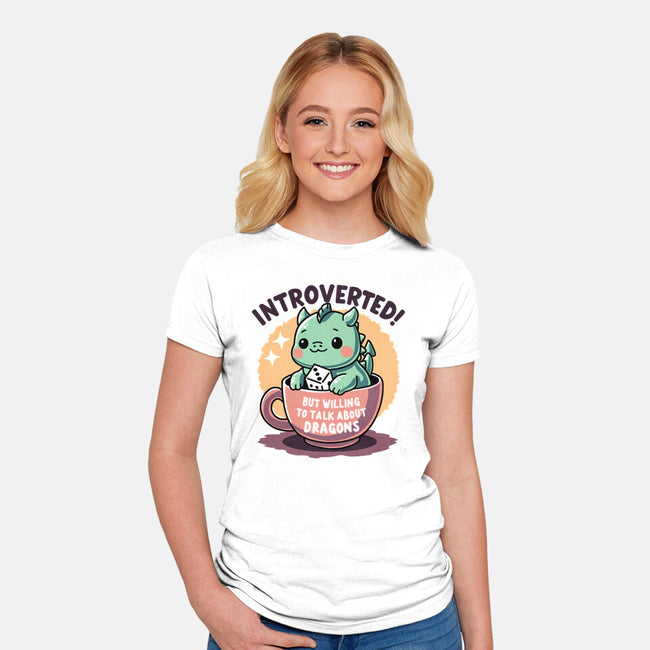 Willing To Talk About Dragons-Womens-Fitted-Tee-FunkVampire