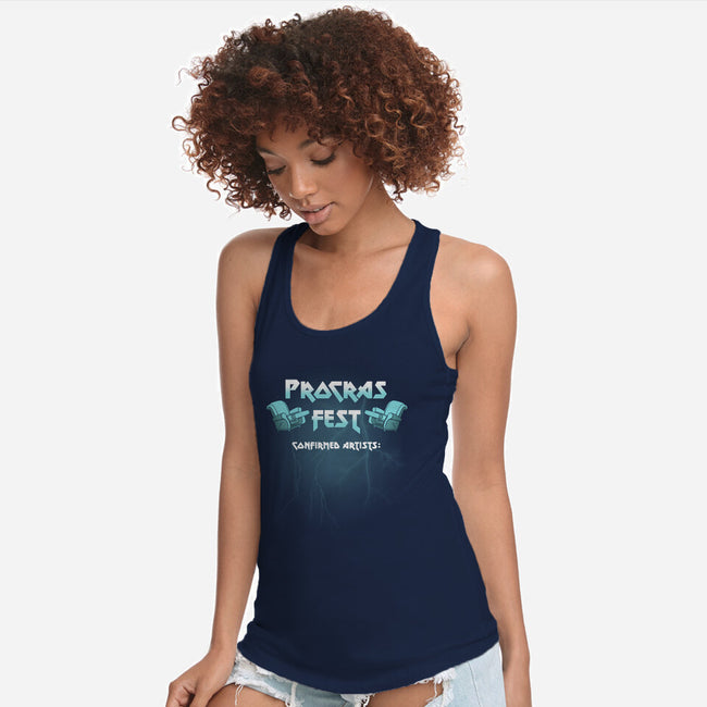 Procras Fest-Womens-Racerback-Tank-Raffiti