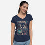 Flower Witches-Womens-V-Neck-Tee-Arigatees