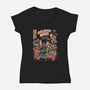 Galactic War-Womens-V-Neck-Tee-eduely