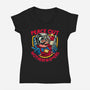 Peace Out-Womens-V-Neck-Tee-teesgeex