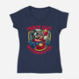 Peace Out-Womens-V-Neck-Tee-teesgeex