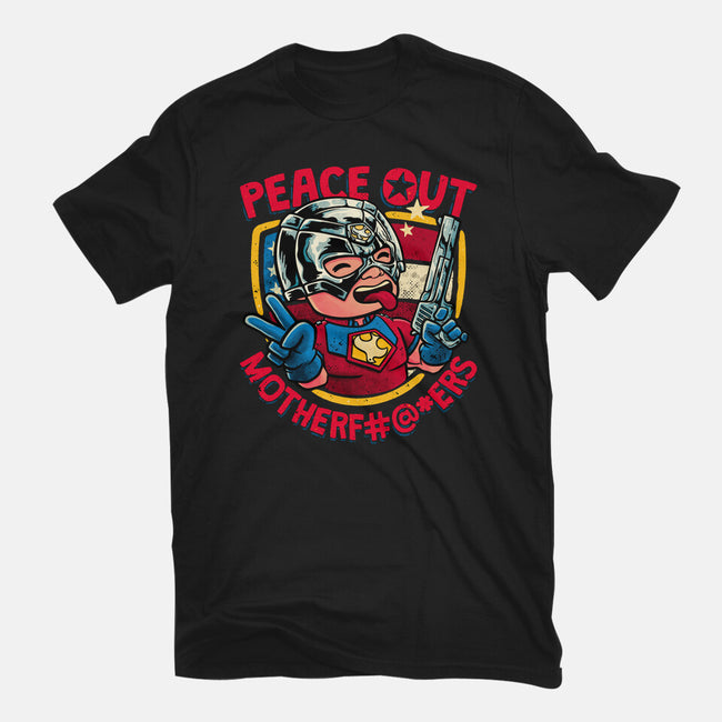 Peace Out-Womens-Fitted-Tee-teesgeex