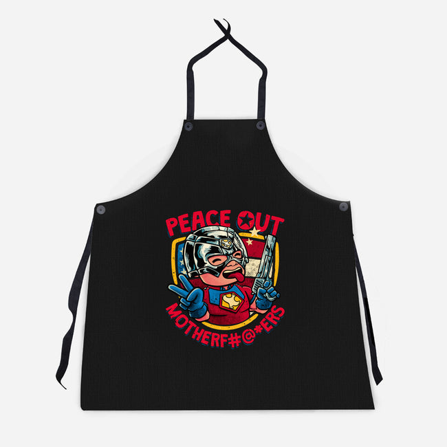 Peace Out-Unisex-Kitchen-Apron-teesgeex