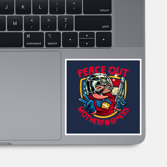 Peace Out-None-Glossy-Sticker-teesgeex