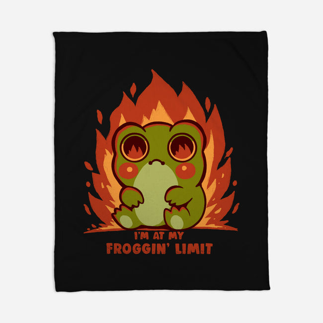 At My Froggin Limit-None-Fleece-Blanket-TechraNova